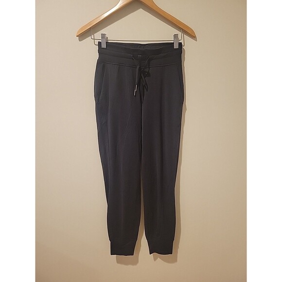 Lululemon Ready To Rulu Joggers Size 2 Black High Rise 7/8 Casual Pants W5DP3S - Picture 3 of 8